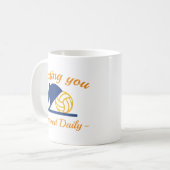 バレーボールで君を打ち負かす コーヒーマグカップ (正面左)