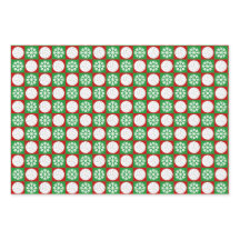 バレーボールとスノーフレークレッドとグリーンクリスマス