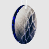 バレーボールとネットチームのコーチ オーナメント (正面)