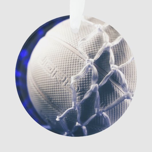 バレーボールとネットチームのコーチ オーナメント (正面)