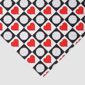 バレーボールとハートパターンティッシュペーパー 薄葉紙 (詳細)