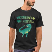 バレーボールと言うビーチ Tシャツ (正面)