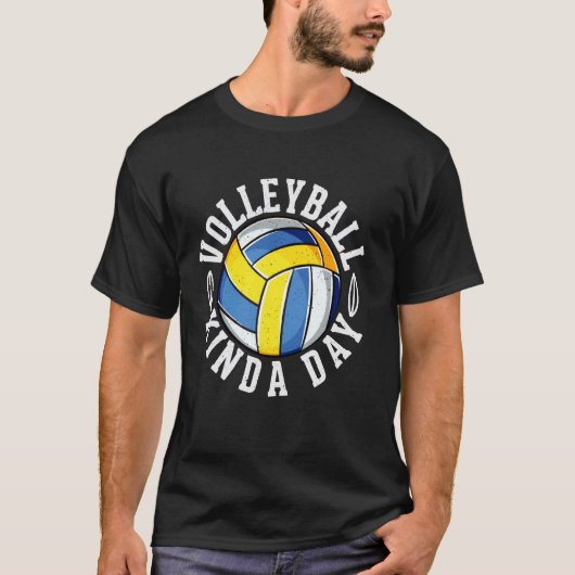 バレーボールな一日 Tシャツ (正面)