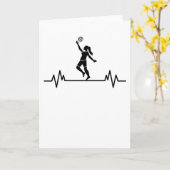 バレーボールのおもしろいハートビートバレーボールスポーツギフト カード (黄色い花)