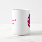 バレーボールのお母さんのコーヒー・マグ コーヒーマグカップ (中央)