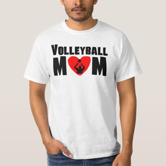 バレーボールのお母さん Tシャツ (正面)