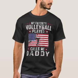 バレーボールのお気に入りの選手が私をパパと呼ぶ Tシャツ