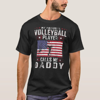バレーボールのお気に入りの選手が私をパパと呼ぶ Tシャツ