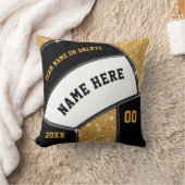 バレーボールのためのパーソナライズな年長夜ギフト クッション (ブランケット)