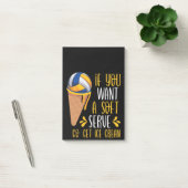 バレーボールのアイスクリーム ポストイット (オフィス)