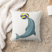 バレーボールのイルカ クッション (ブランケット)