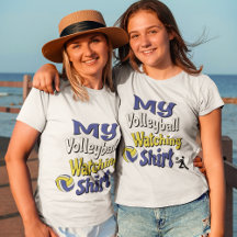 バレーボールのウオッチングシャツ