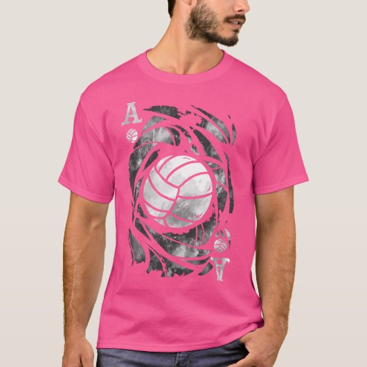 バレーボールのエースおもしろい Tシャツ (正面)