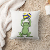 バレーボールのカエル クッション (ブランケット)