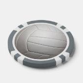 バレーボールのカスタマイズ可能なトランプのポーカーチップ ポーカーチップ (シングル)