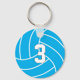 バレーボールのカスタマイズ可能な色とジャージー番号 キーホルダー