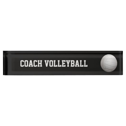 バレーボールのカスタムのネームプレート デスクネームプレート (正面)