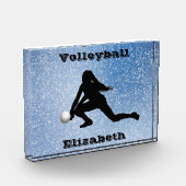 バレーボールのガラス フォトブロック (左)