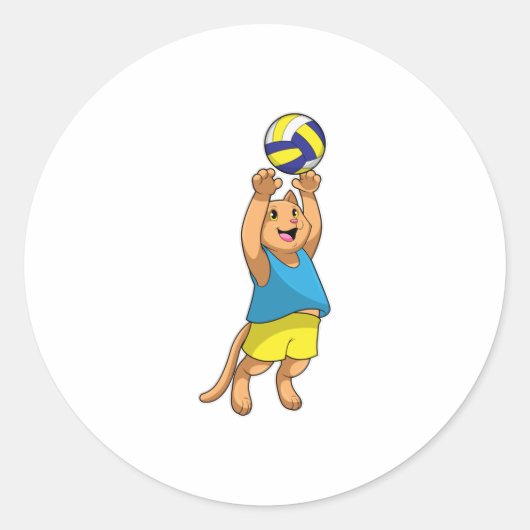 バレーボールのキャットフォーバレーボール ラウンドシール (正面)