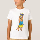 バレーボールのキャットフォーバレーボール Tシャツ (正面)