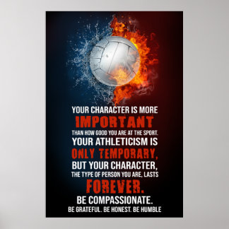 バレーボールのキャラクターが重要 ポスター