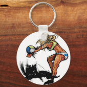 バレーボールのキーチェーン キーホルダー (正面)