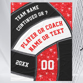 バレーボールのギフトアイディアシニア夜、バレーボール フリースブランケット