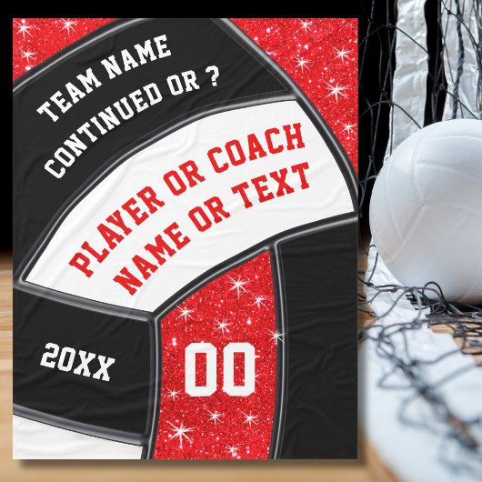 バレーボールのギフトアイディアシニア夜、バレーボール フリースブランケット