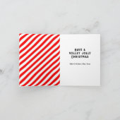 バレーボールのクリスマスギフトカード シーズンカード (内部)