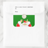 バレーボールのクリスマスギフトタグ スクエアシール (バッグ)