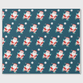 バレーボールのクリスマスギフトラッピング紙 ラッピングペーパー (フラット)