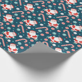 バレーボールのクリスマスギフトラッピング紙 ラッピングペーパー (角)