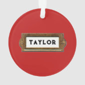 バレーボールのクリスマスコレクション可能なアクリルオーナメント オーナメント (裏面)