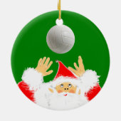バレーボールのクリスマスコレクション セラミックオーナメント (裏面)