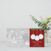 バレーボールのクリスマスフォトカード シーズンカード (スタンド正面)