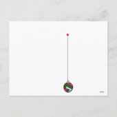 バレーボールのクリスマスホリデーカード シーズンポストカード (裏面)