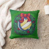 バレーボールのクリスマス クッション (ブランケット)