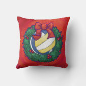 バレーボールのクリスマス クッション (裏面)