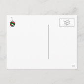 バレーボールのクリスマス シーズンポストカード (裏面)