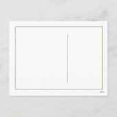 バレーボールのクリスマス シーズンポストカード (裏面)