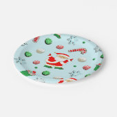 バレーボールのクリスマス ペーパープレート (アングル)