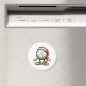 バレーボールのクリスマス マグネット (インサイチュ (食洗機))