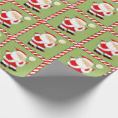 バレーボールのクリスマス ラッピングペーパー (角)