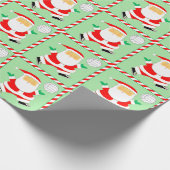 バレーボールのクリスマス ラッピングペーパー (角)