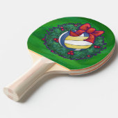 バレーボールのクリスマス 卓球ラケット (正面アングル)