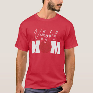バレーボールのゲームママ母ママ家族 Tシャツ