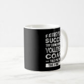 バレーボールのコーチおもしろいギフトありがとう コーヒーマグカップ (正面右)