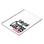 バレーボールのコーチがやりたい ノートブック (左側)