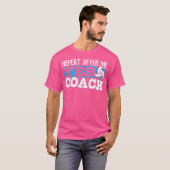 バレーボールのコーチのために Tシャツ (正面フル)