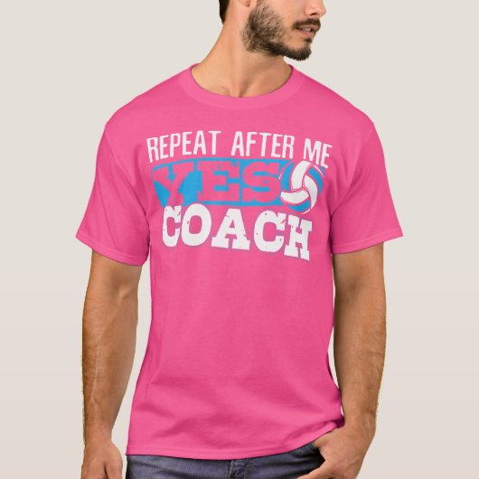 バレーボールのコーチのために Tシャツ (正面)